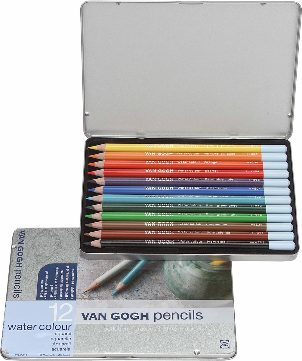 Aquarelpotloden | Van Gogh | Assorti 12 stuks
